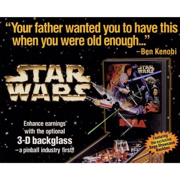 Star Wars Trilogy Pinball FLYER Original NOS 1997 Art Print Sheet Sci-Fi - Picture 3 of 4